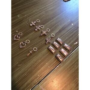 Unbranded Silver Tone Christian Bracelet Jewelry Craft Pieces Qty 13